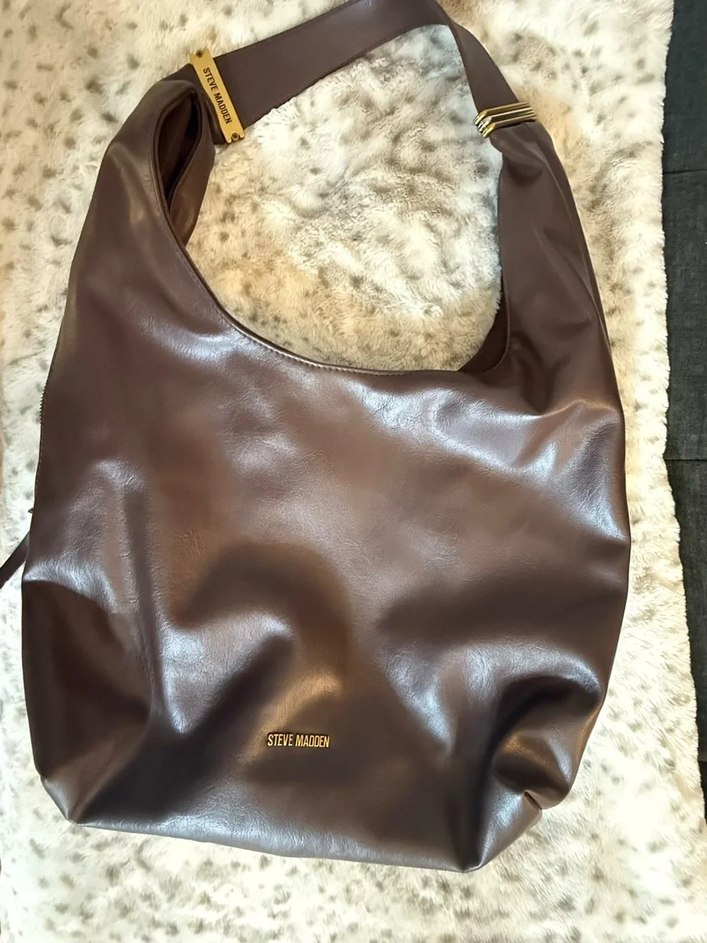 Steve Madden Chocolate Brown Soft Hobo Shoulder Bag